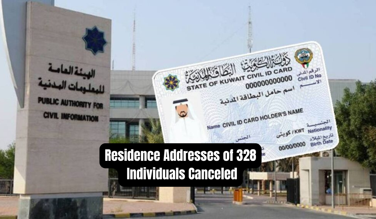 Residence Addresses of 328 Individuals Canceled